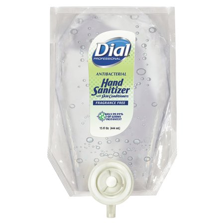 Dial Professional Eco-Smart Gel Hand Sanitizer Refill, Fragrance-Free, 15 oz Refill 17000122571
